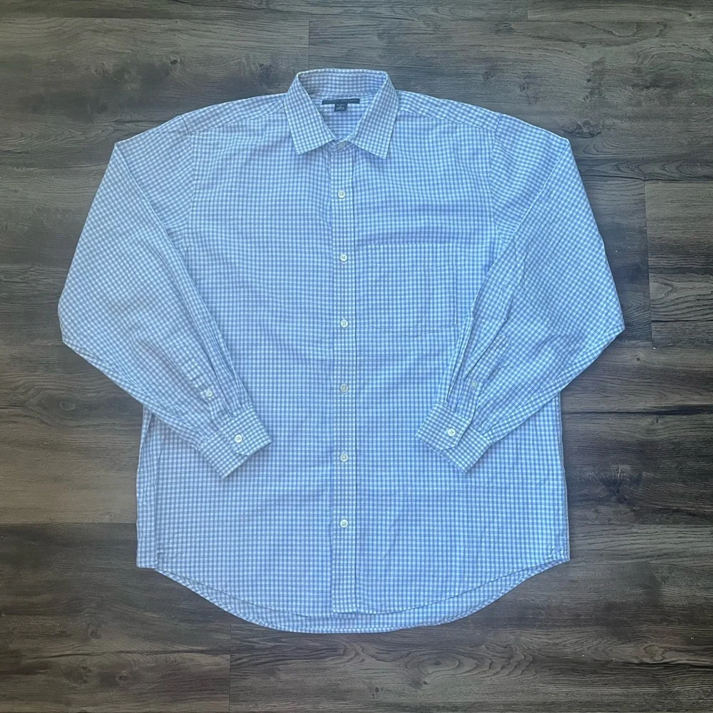 Banana Republic Office Camden Fit Plaid Dress Shirt